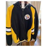 PITTSBURGH STEELERS JACKET W/ HOOD &......