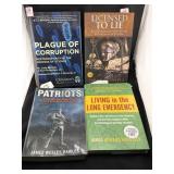 (4) BOOKS - "PATRIOTS" BY JAMES WESLEY RAWLES,....