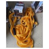(2) TOW ROPES W/ HOOKS & BUNGEE BOAT LINE