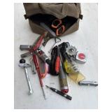 TOOLBAG W/ CONTENTS - ALLEN WRENCHES, TAPE MEASURS
