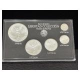 BANCO DE MEXICO LIBERTAD COLECCION - SILVER COINS-