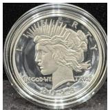 2023-S PEACE PROOF SILVER DOLLAR - W/COA AND BOX
