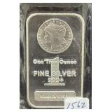 1 OZ FINE SILVER INGOT - .999 FINE SILVER