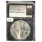 STAR WARS CLASSIC - 2017 - 'OBI WAN' - 1 OZ SILVER