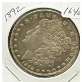 1892 MORGAN SILVER DOLLAR