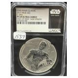 STAR WARS CLASSIC - 2017 'C-3PO' - 1 OZ SILVER