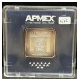APMEX 1 OZ SILVER INGOT - .999 FINE SILVER