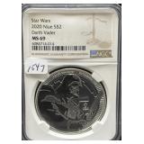 STAR WARS - 2020 - 'DARTH VADER' - 1 OZ SILVER