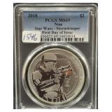 STAR WARS - 2018 - 'STORMTROOPER' - 1 OZ SILVER