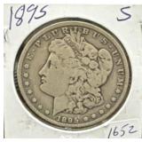 1895-S MORGAN SILVER DOLLAR
