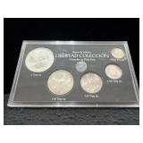 1995 LIBERTAD COLECCION - 5 SILVER COIN SET -