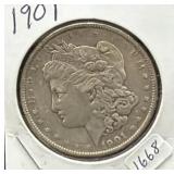 1901 MORGAN SILVER DOLLAR - **RARE PHILLY DATE**