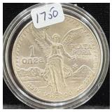 1985 MEXICO 1 OZ SILVER ROUND