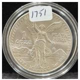 1983 MEXICO 1 OZ SILVER ROUND