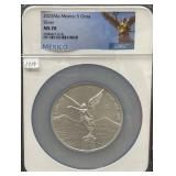 2022Mo MEXICO LIBERTAD - 5 ONZA - SILVER -