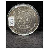 2013 RWANDA AFRICAN OUNCE 'CHEETAH' - 1 OZ SILVER