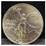 1 OZ SILVER MEXICO LIBERTAD TRIBUTE ROUND