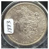1884-O MORGAN SILVER DOLLAR