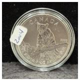 2012 CANADA COUGAR - 1 OZ SILVER ROUND - .999 FINE