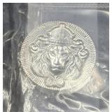 SCOTTSDALE MINT 'LION' 5 OZ SILVER ROUND -