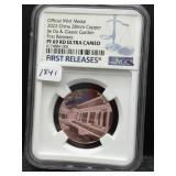 OFFICIAL MINT MEDAL 2022 CHINA 28MM COPPER -