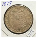 1897 MORGAN SILVER DOLLAR