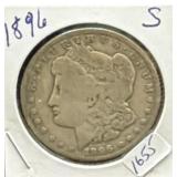 1896-S MORGAN SILVER DOLLAR