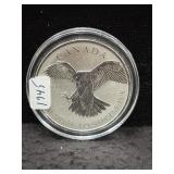 2016 CANADA - PEREGRINE FALCON - 1 OZ SILVER ROUND