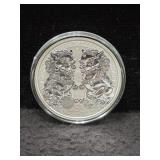 2020 AUSTRALIA 'DOUBLE PIXIU' COIN - 1 OZ SILVER -