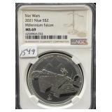 STAR WARS - 2021 - 'MILLENNIUM FALCON' - 1 OZ