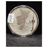 2020 KOREAN TIGER - 1 OZ SILVER ROUND - .999 FINE