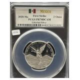 2020-Mo MEXICO LIBERTAD - 2 ONZA - SILVER - PCGS