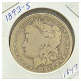 1893-S MORGAN SILVER DOLLAR - **KEY DATE**