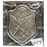 1/2 OZ .999 FINE SILVER ST. MICHAEL SHIELD