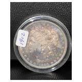 1896 MORGAN SILVER DOLLAR - TONED
