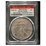 2020-S SILVER EAGLE - EMERGENCY ISSUE - FIRST