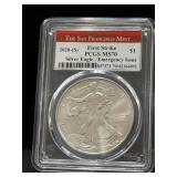 2020-S SILVER EAGLE - EMERGENCY ISSUE - FIRST