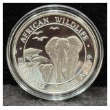 2015 SOMALI AFRICAN WILDLIFE - 1 OZ SILVER ROUND -