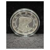 2015 BENIN - 'ELEPHANT' - 1 OZ SILVER ROUND -