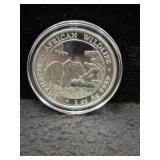 2019 SOMALI AFRICAN WILDLIFE - 1 OZ SILVER ROUND -
