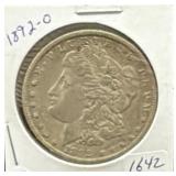 1892-O MORGAN SILVER DOLLAR