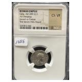 ROMAN EMPIRE - GETA, AD 209-211 - AR DENARIUS -