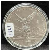 2007Mo MEXICO LIBERTAD 1 OZ SILVER ROUND