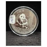 2017 NIUE - PANDA - 1 OZ SILVER ROUND - .999 FINE