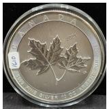 2021 CANADA MAPLE LEAF 10 OZ SILVER ROUND -