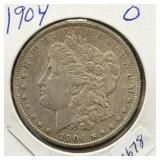 1904-O MORGAN SILVER DOLLAR