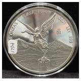 2021Mo MEXICO LIBERTAD - 5 ONZA - SILVER ROUND