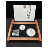 2020Mo MEXICO 2 COIN SILVER SET - 5 OZ AND 2 OZ -