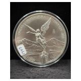 1997Mo MEXICO LIBERTAD 5 OZ SILVER ROUND