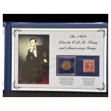 THE 1909 LINCOLN VDB PENNY AND ANNIVERSARY STAMP